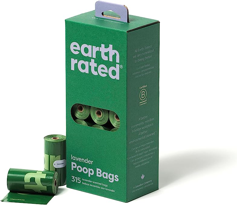 Earth Rated Lavender scented Bag Refill Rolls - 315 - Count Bulk Pack