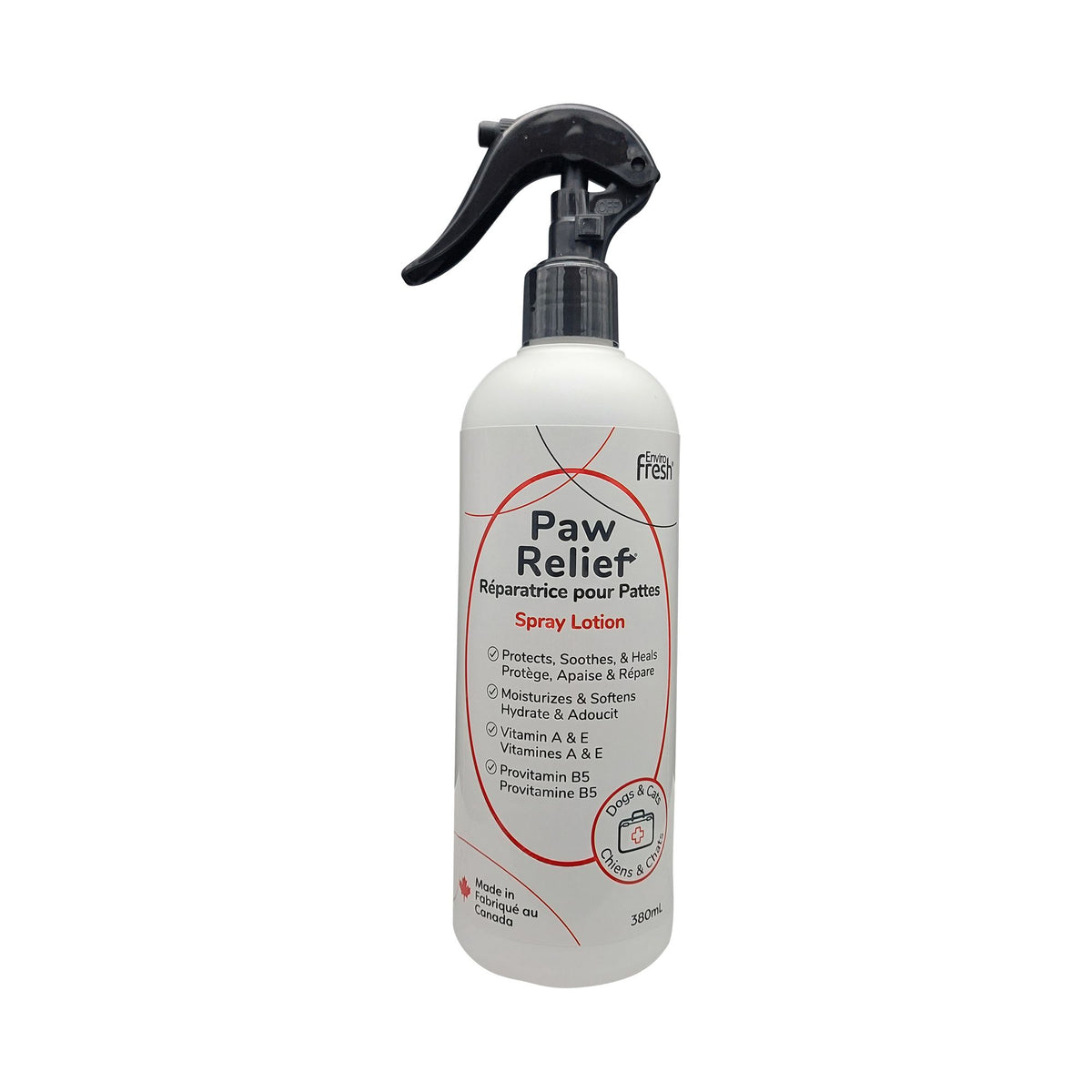 Envirofresh 3-in-1 Paw Spray - Protects, Soothes &amp; Heals 380ml (Dog &amp; Cats)