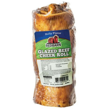 Redbarn Glazed Beef Cheek Roll - Bully Flavor - Small/Medium