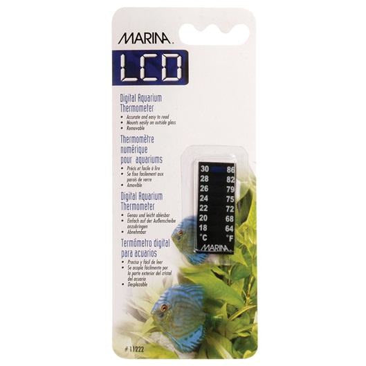 Marina LCD Aquarium Thermometer, Centigrade-Fahrenheit, 18 to 30° C (64 to 86° F)