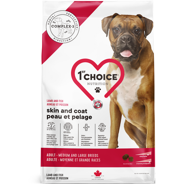 1st Choice Adult Sensitive Skin Coat Dog Food 12kg