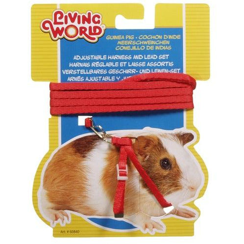 Living World Figure 8 Harness and Lead Set For Guinea Pigs - Red