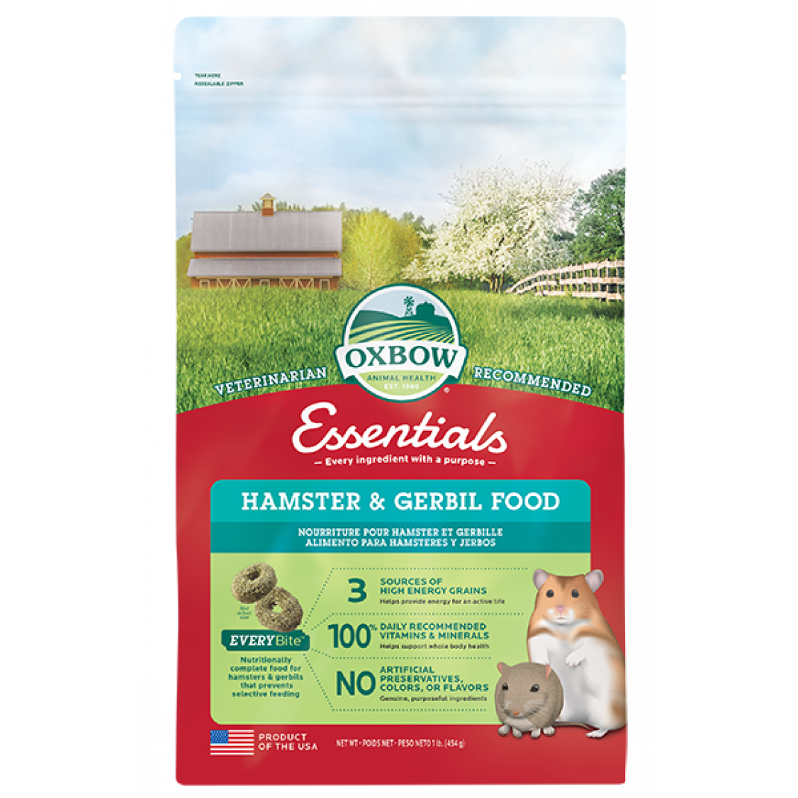 Oxbow Essentials - Nourriture pour hamsters et gerbilles (1 lb)
