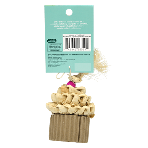 Oxbow Enriched Life - Celebration Cupcake - Small Animal Chew Toy