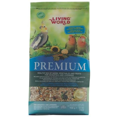Living World Premium Mix For Cockatiels &amp; Lovebirds, 908 g (2 lb)