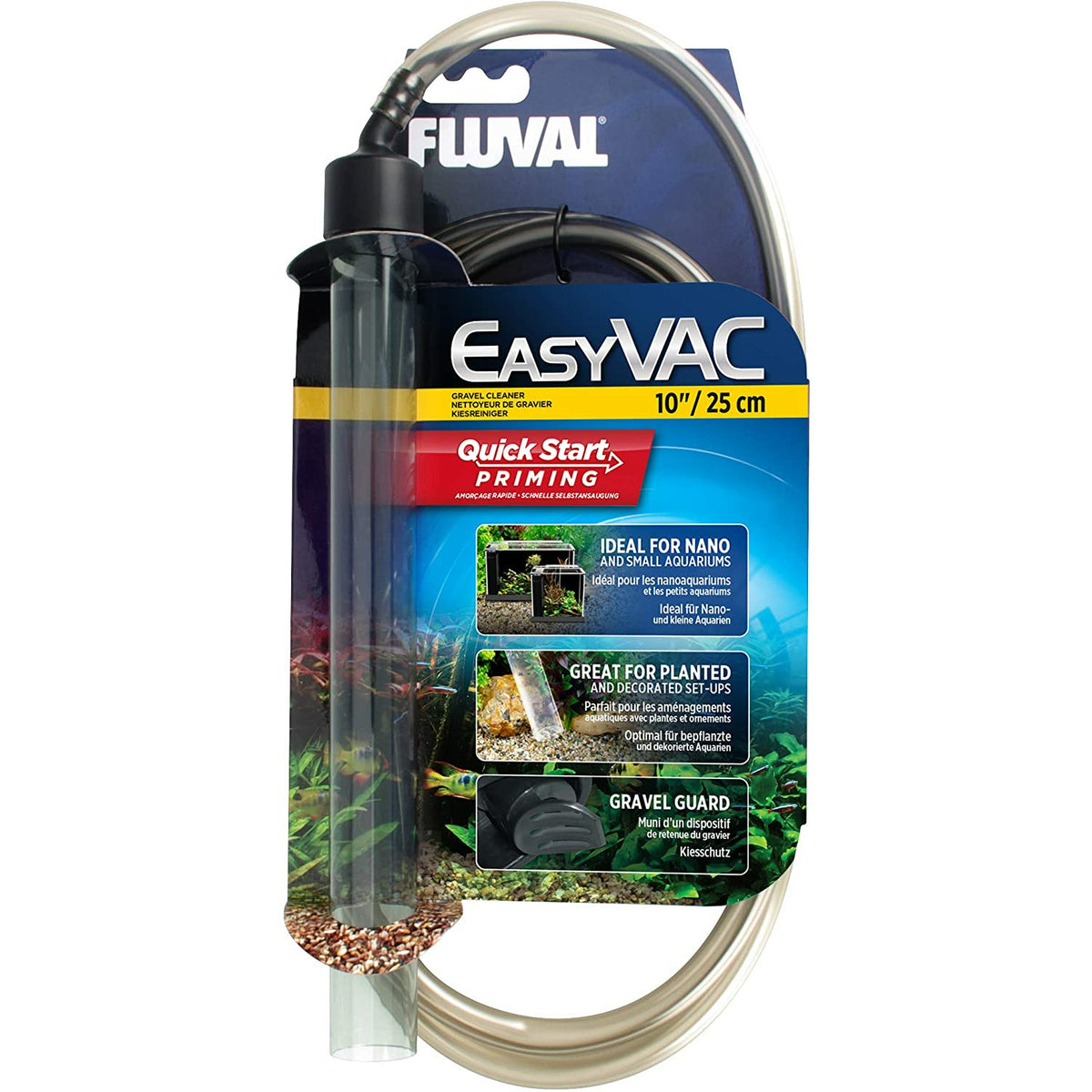 Fluval Easy Clean Mini Aquarium Gravel Cleaner 25cm (10&quot;)