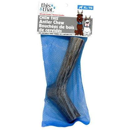 This &amp; That Canine Co. - Chew This - Whole Antler Chew for Dogs (XS - XXL)