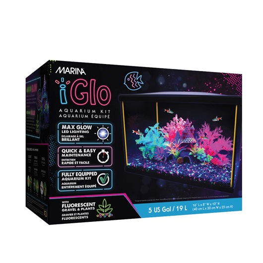 Marina iGlo Fluorescent Aquarium Kit - 19 L (5 US gal)