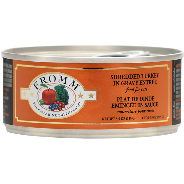 Fromm Four-Star Shredded Turkey in Gravy Entrée Canned Cat Food