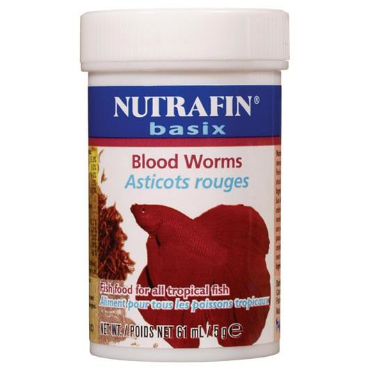 Nutrafin Basix Freeze Dried Blood Worm - Safari Pet Center