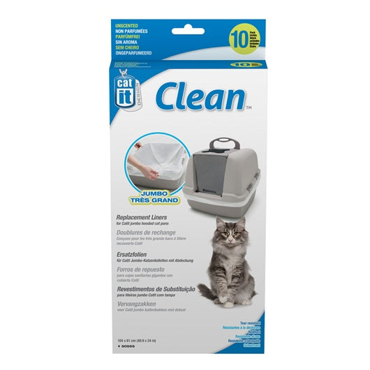 Doublures Catit Clean pour bac à chat géant - paquet de 10 - non parfumées