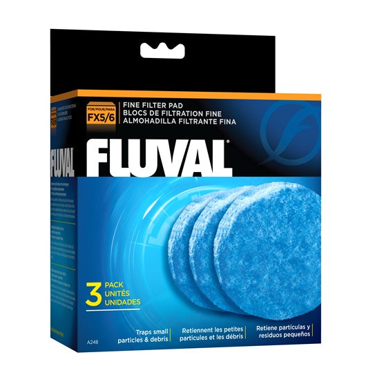 Tampon filtrant fin Fluval FX5, paquet de 3