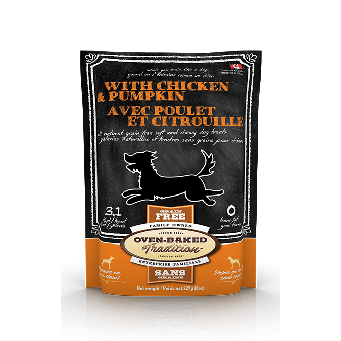 Oven Baked Tradition - Soft &amp; Chewy All Natural Grain-free Chicken &amp; Pumpkin Dog Treats (227g)