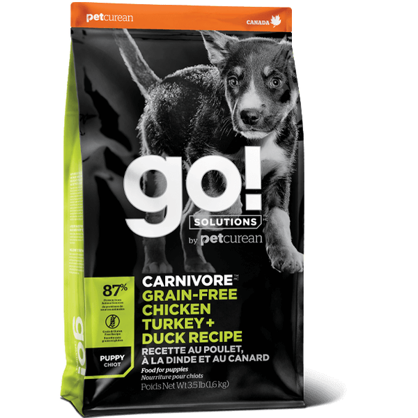 Go! Solutions Carnivore Grain-Free Chicken, Turkey Duck Puppy