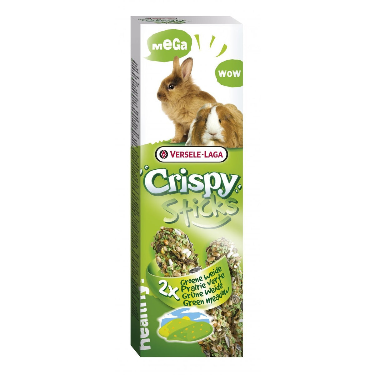 Versele Laga Crispy Sticks lapins et cochons d&#39;Inde Green Meadow