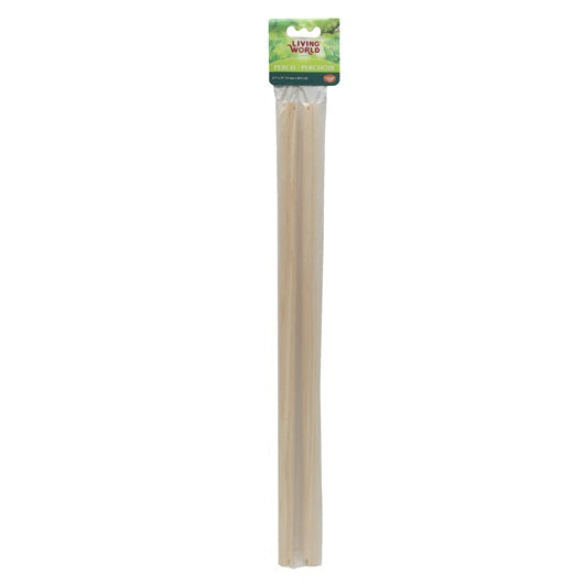 Living World 2 Wooden Perches 47cm (19 in) 2-pack