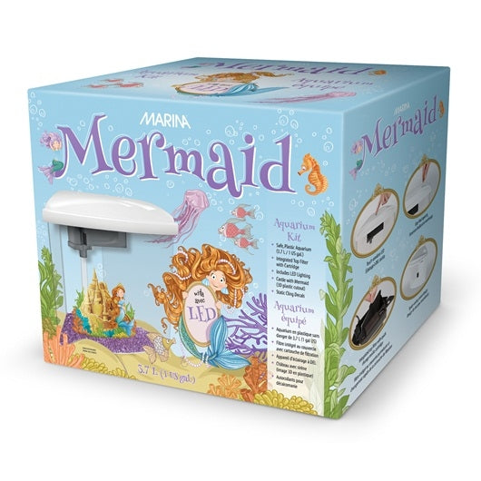 Marina Mermaid Aquarium Kit 3.7 L 1 US Gal. Safari Pet Center