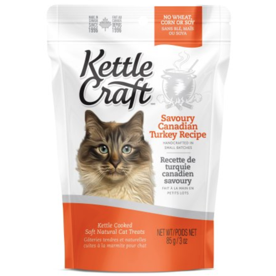 Kettle Craft Cat Treats - Savoury Canadian Turkey Recipe (85g)