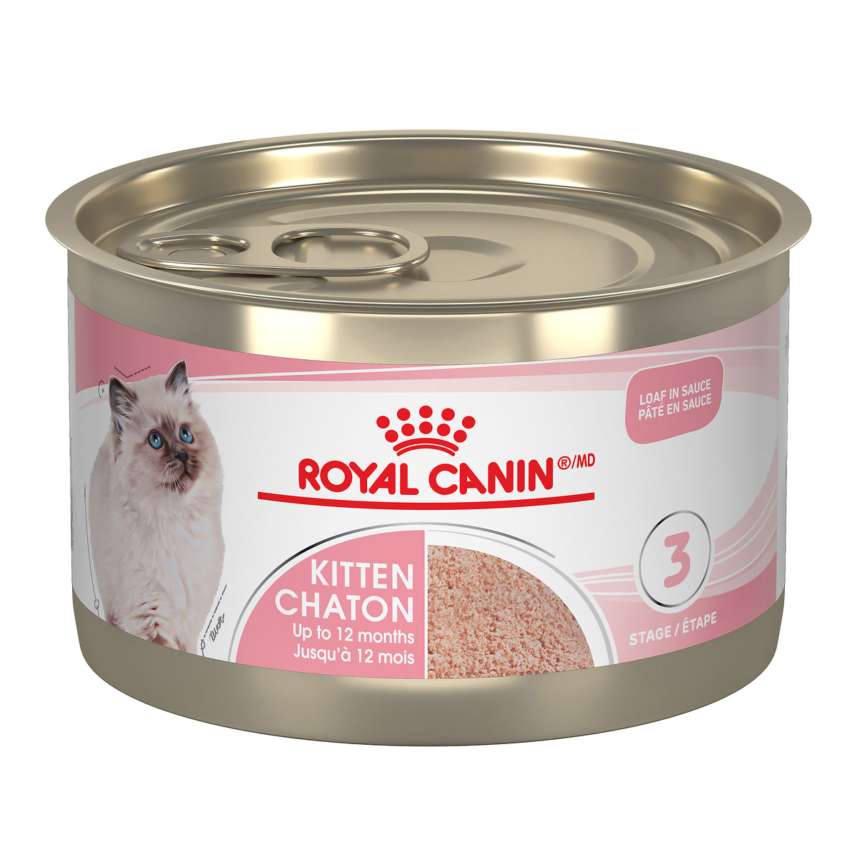 Royal Canin Chaton / Kitten (Pâté en Sauce) - Nourriture humide en conserve pour chats (145g)