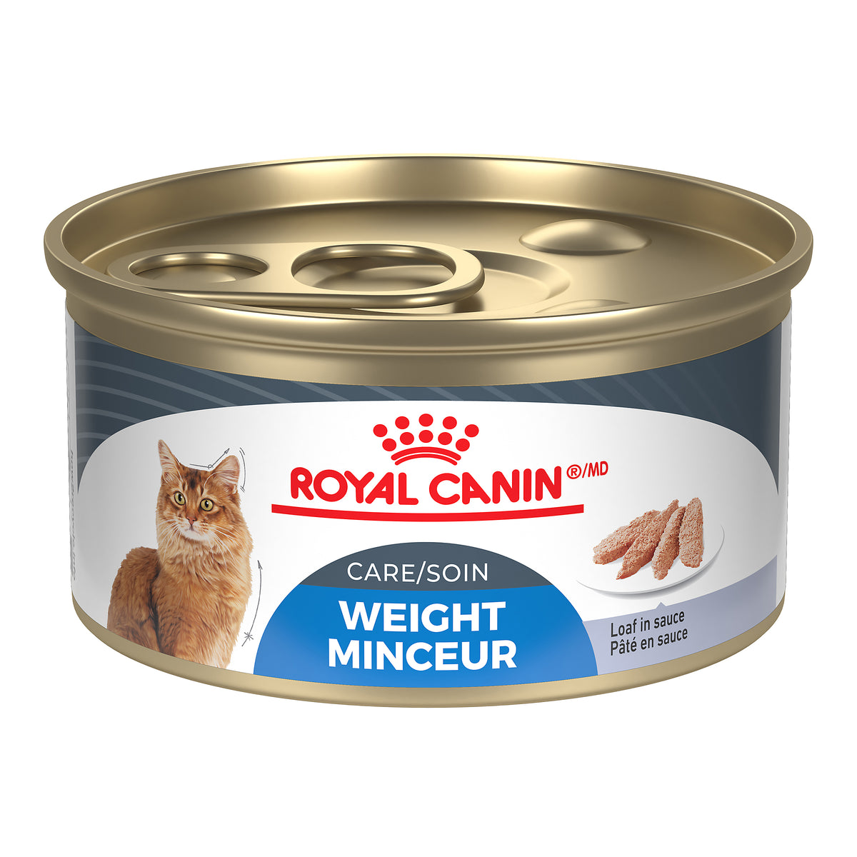 Royal Canin Soin Minceur / Weight Care (Pâté en sauce) - Nourriture humide en conserve pour chats