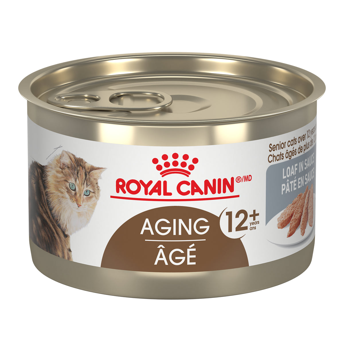Royal Canin ÂGÉ 12+ PÂTÉ EN SAUCE – Nourriture en conserve pour chats (145g)