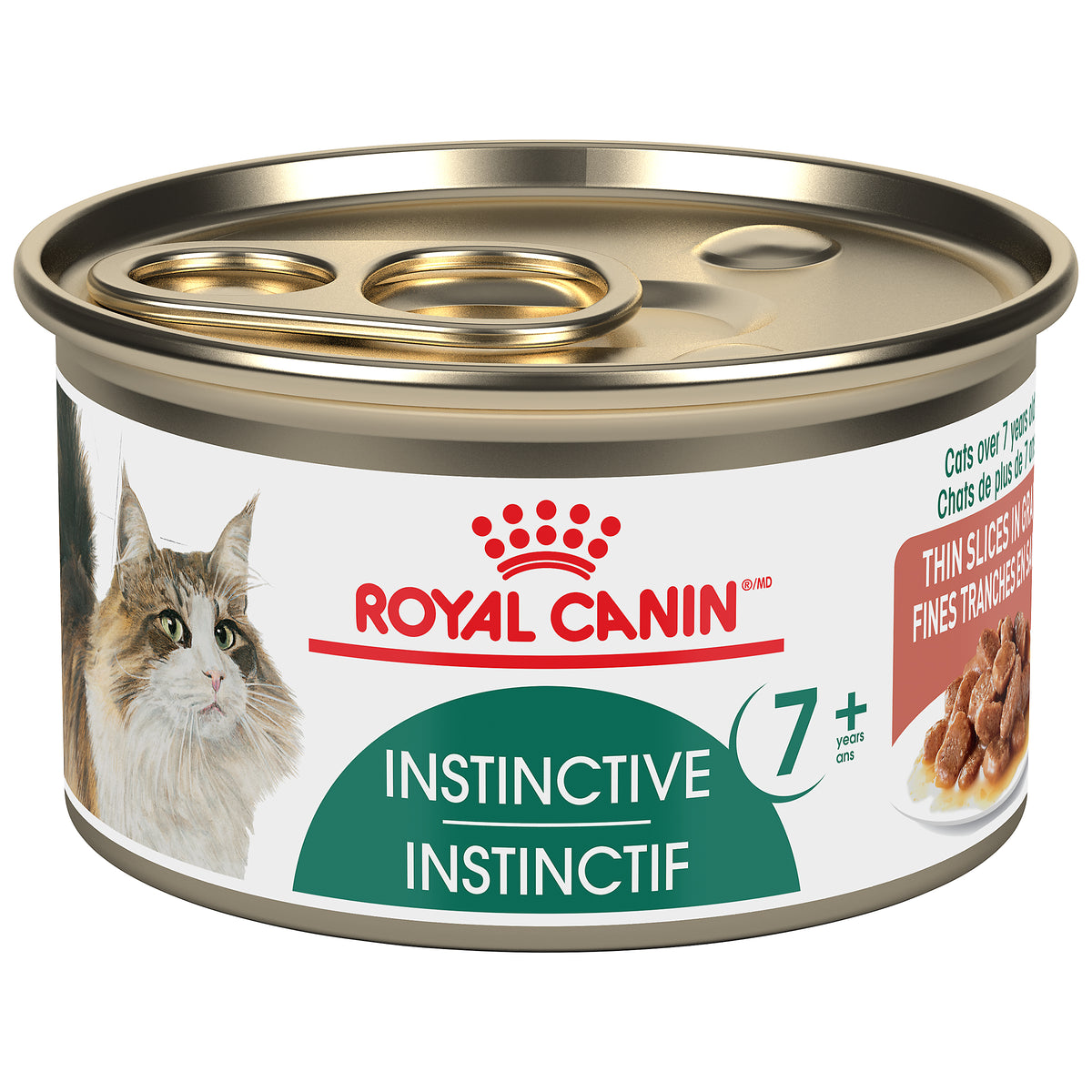 Royal Canin Instinctif 7+ (Fines tranches en sauce) - Nourriture humide en conserve pour chats