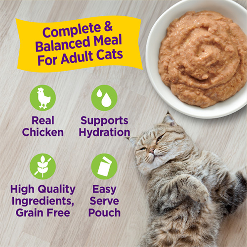 Wellness - Appetizing Entrées - Mousse Recette Poulet & Dinde infusé de Bouillon - Nourriture humide pour chat (1.4oz)