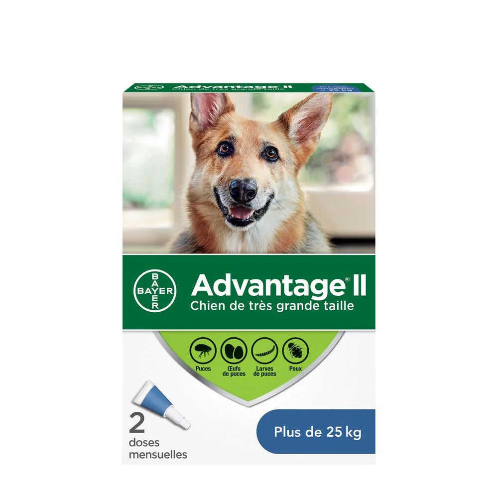 ADVANTAGE II for Dogs Flea Protection 2 doses Safari Pet Center