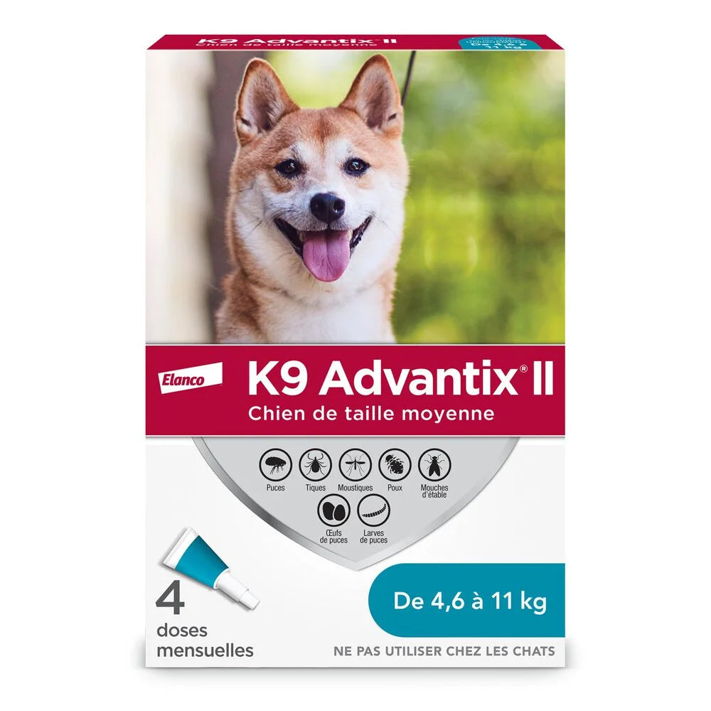 K9 Advantix Flea Tick Mosquito Protection Dogs 4 doses Safari Pet Center