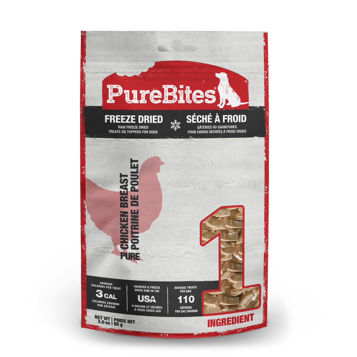 PureBites Freeze Dried Dog Treats - Chicken