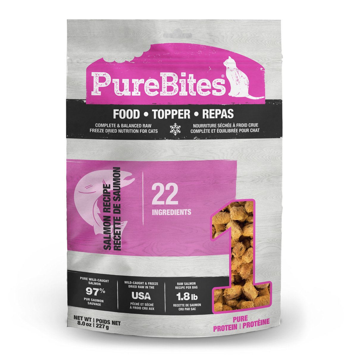 PureBites Cat Food Topper - Salmon Recipe