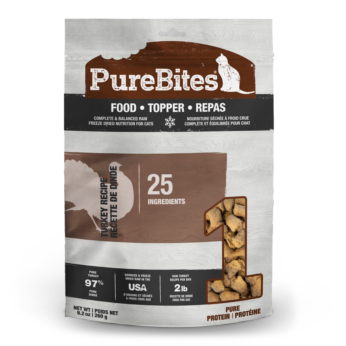 PureBites Cat Food Topper - Turkey Recipe