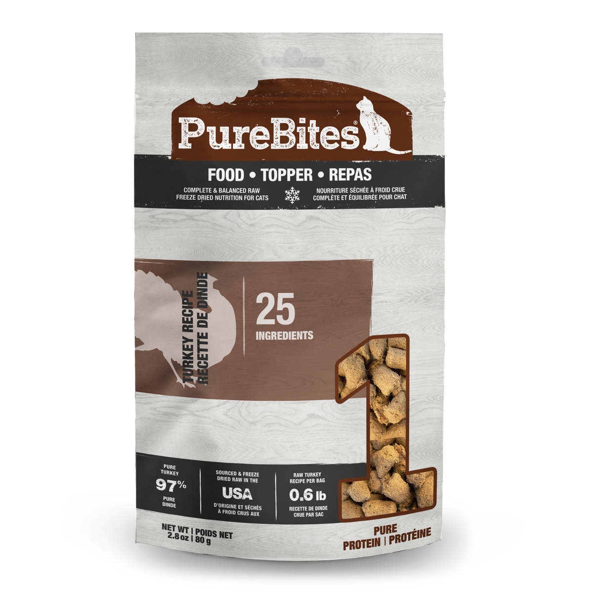 PureBites Cat Food Topper - Turkey Recipe