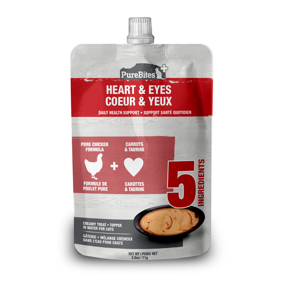 PureBites Cat Squeezables - Heart &amp; Eyes (71g)