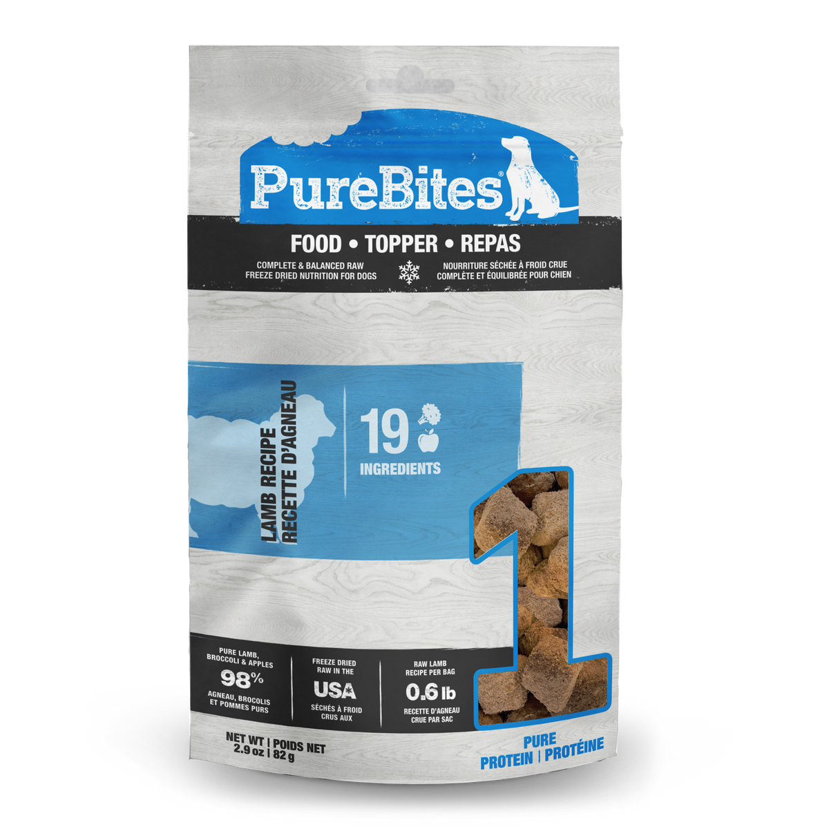 PureBites Dog Food Topper - Lamb Recipe (82g)