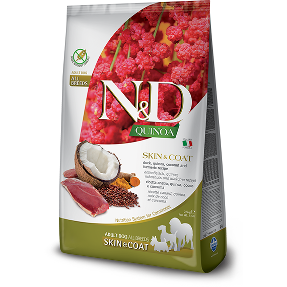 Farmina N&amp;D Quinoa - Peau &amp; Poils Canard - Nourriture pour chiens