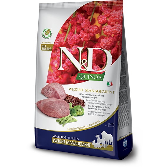 Farmina N&amp;D Quinoa - Gestion du poids Agneau - Nourriture pour chiens