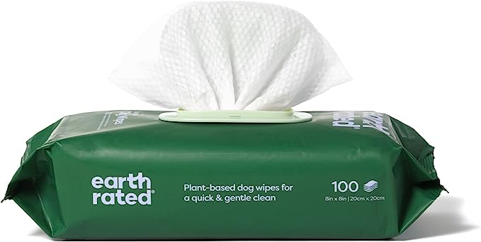 Earthrated - Certified Compostable Grooming Wipes -  Unscented (100ct)
