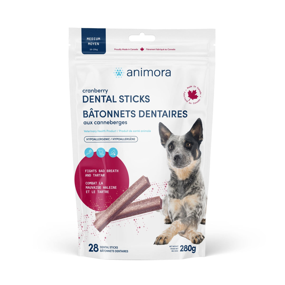 Animora Cranberry Dental Sticks For Dog / Medium 28 units
