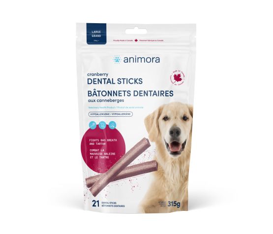 Animora Cranberry Dental Sticks For Dog / Large 21 units