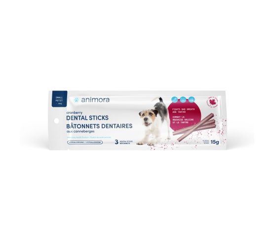 Animora Cranberry Dental Sticks For Dog - Sample pack - Safari Pet Center