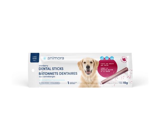 Animora Cranberry Dental Sticks For Dog - Sample pack - Safari Pet Center