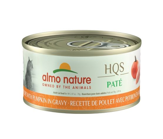 Almo Nature HQS Natural Chat - Pâté au Poulet avec Potiron en Sauce 70gr