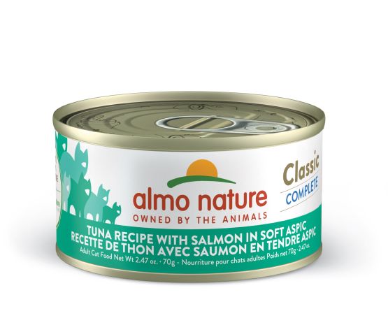 Almo Classic Complete Chat - Thon avec Saumon en Tendre Aspic 70g