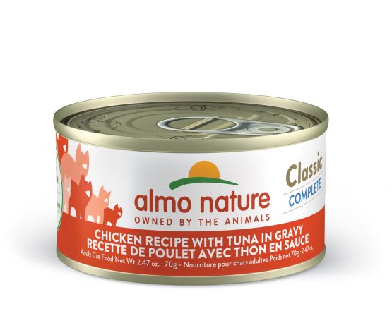Almo Classic Complete Chat - Poulet avec Thon en Sauce 70g