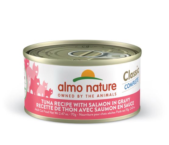 Almo Classic Complete Chat - Thon avec Saumon en Sauce 70g