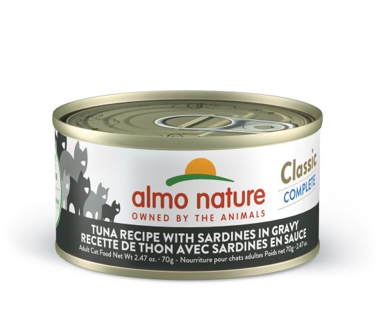 Almo Classic Complete Chat - Thon avec Sardines en Sauce 70g