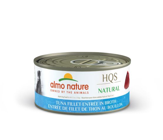 Almo Nature - HQS Natural Dog Entrée Tuna Fillet in Broth 156g