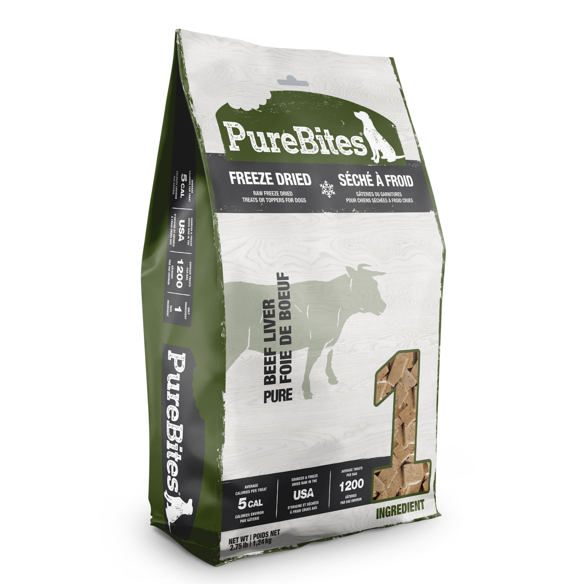 PureBites Freeze Dried Dog Treats - Beef Liver