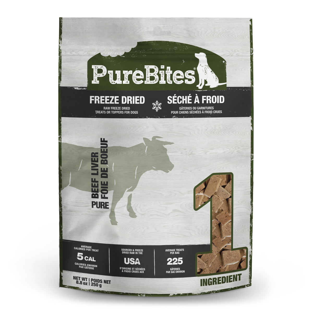 PureBites Freeze Dried Dog Treats - Beef Liver